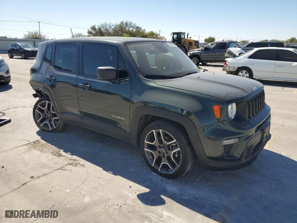 2021 Jeep Renegade Sport with VIN ZACNJCAB6MPM42881, listed as a Copart auction lot 74896184 with NaN miles and Salvage Title. Bid and sale history available at carsss.com. Image 4.