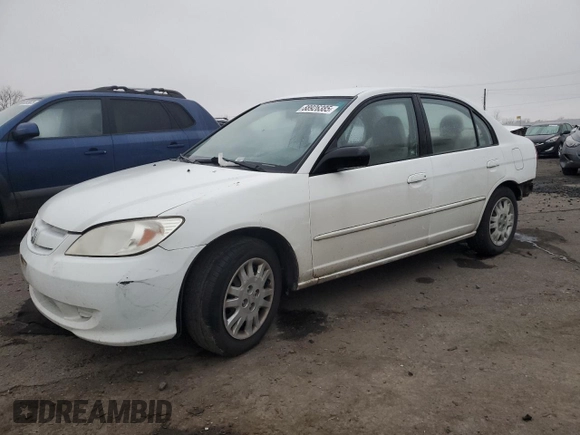 2004 Honda Civic LX with VIN 2HGES16674H574406, listed as a Copart auction lot 88926385 with 214,732 mi miles and Salvage Title. Bid and sale history available at carsss.com. Image 1.