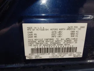 2009 Mitsubishi Galant ES with VIN 4A3AB36F49E007235, listed as a IAAI auction lot 41889503 with 214,227 mi miles. Bid and sale history available at carsss.com. Image 9.