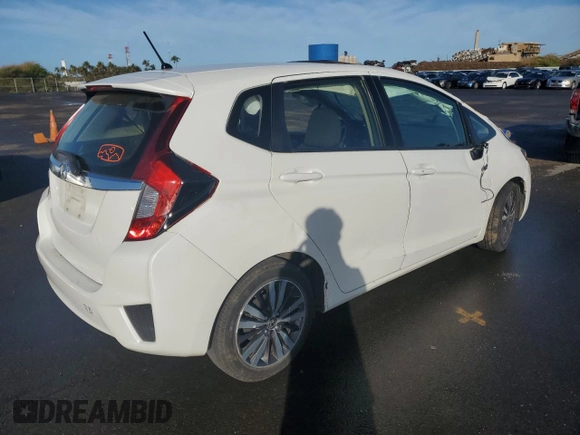 2017 Honda Fit EX with VIN JHMGK5H7XHS010668, listed as a Copart auction lot 87545555 with 54,452 mi miles and Salvage Title. Bid and sale history available at carsss.com. Image 3.