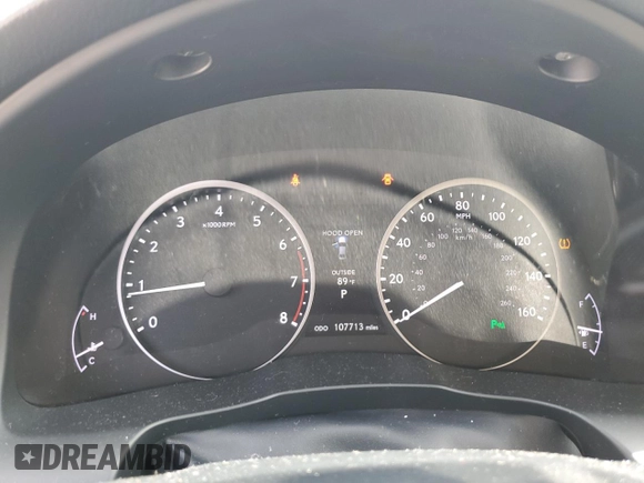 2014 Lexus ES 330 with VIN JTHBK1GG3E2105198, listed as a Copart auction lot 60158885 with 107,713 mi miles and Salvage title. Bid and sale history available at DreamBid. Image 9.