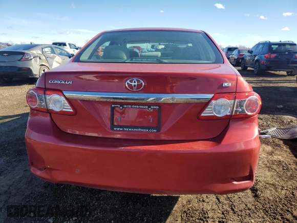 2013 Toyota Corolla L with VIN 5YFBU4EE3DP139558, listed as a Copart auction lot 81424304 with 185,590 mi miles and Salvage Title. Bid and sale history available at carsss.com. Image 6.