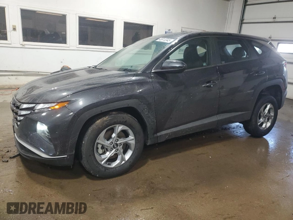 2022 Hyundai Tucson SE with VIN 5NMJACAEXNH026626, listed as a Copart auction lot 48913345 with 26,186 mi miles and Salvage Title. Bid and sale history available at carsss.com. Image 1.