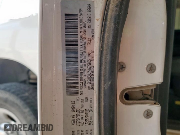 2017 Ram 2500 Tradesman with VIN 3C6UR5HJ7HG676655, listed as a Copart auction lot 61037975 with 144,073 mi miles and Clean title. Bid and sale history available at DreamBid. Image 12.