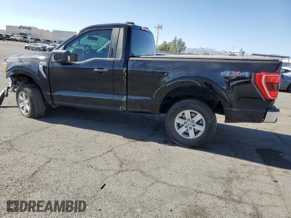2021 Ford F-150 XL with VIN 1FTMF1E50MKD44349, listed as a Copart auction lot 76947214 with 34,592 mi miles and Salvage title. Bid and sale history available at DreamBid. Image 2.