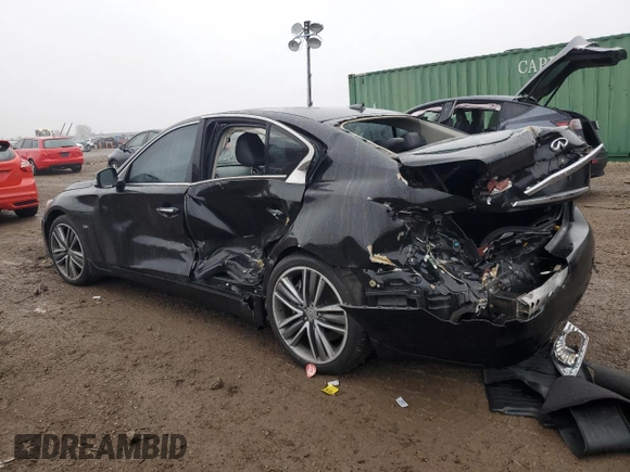 2017 Infiniti Q50 2.0t Premium with VIN JN1CV7AR6HM680529, listed as a Copart auction lot 86398934 with 101,765 mi miles and Salvage Title. Bid and sale history available at carsss.com. Image 2.