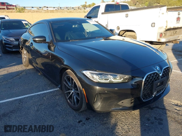 2022 BMW 4 Series 430i xDrive with VIN WBA73AP00NCJ16822, listed as a IAAI auction lot 41329235 with 30,570 mi miles and . Bid and sale history available at DreamBid. Image 1.