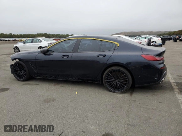 2020 BMW 8 Series M850i with VIN WBAGV8C04LCE45015, listed as a Copart auction lot 73153414 with 25,190 mi miles and Salvage title. Bid and sale history available at DreamBid. Image 2.