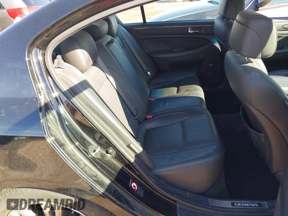 2011 Hyundai Genesis with VIN KMHGC4DF0BU114549, listed as a IAAI auction lot 41824114 with 142,970 mi miles. Bid and sale history available at carsss.com. Image 8.