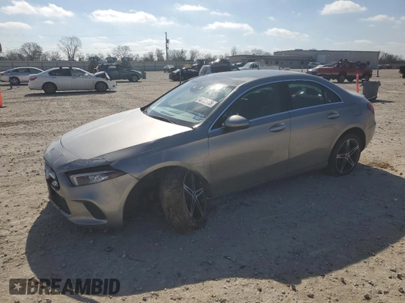 2019 Mercedes-Benz A 220 with VIN WDD3G4FB9KW025445, listed as a Copart auction lot 43725285 with 35,757 mi miles and Salvage Title. Bid and sale history available at DreamBid. Image 1.