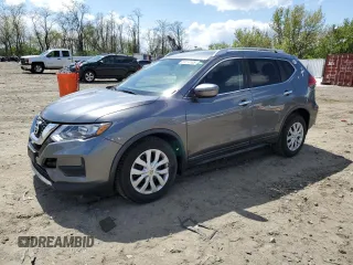 2017 Nissan Rogue SV with VIN KNMAT2MV4HP560393, listed as a Copart auction lot 53114105 with 133,988 mi miles and Salvage Title. Bid and sale history available at carsss.com. Image 1.