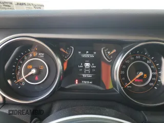 2020 Jeep Wrangler Unlimited Sport S with VIN 1C4HJXDG7LW144226, listed as a Copart auction lot 65087935 with 77,815 mi miles and Salvage title. Bid and sale history available at DreamBid. Image 9.