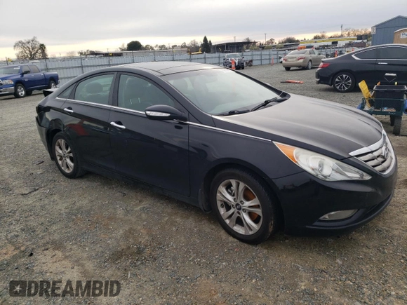 2013 Hyundai Sonata Limited with VIN 5NPEC4ACXDH634308, listed as a Copart auction lot 43289705 with 184,707 mi miles and Salvage Title. Bid and sale history available at DreamBid. Image 4.
