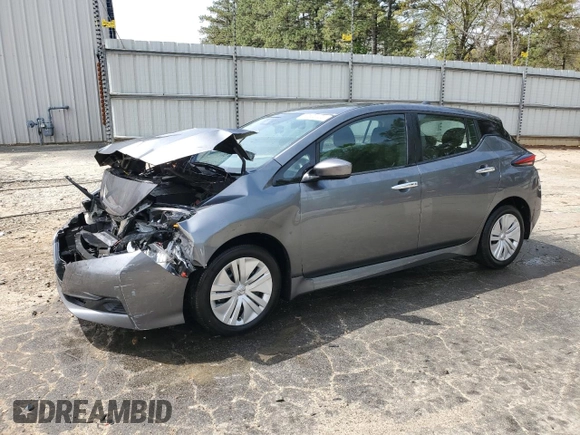 2022 Nissan LEAF S with VIN 1N4AZ1BV2NC558484, listed as a Copart auction lot 50522405 with 35,355 mi miles and Non Repairable. Bid and sale history available at DreamBid. Image 1.