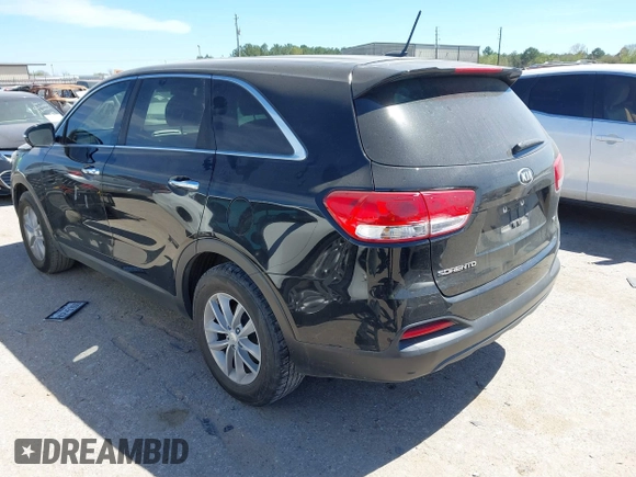2018 Kia Sorento LX with VIN 5XYPG4A39JG339619, listed as a IAAI auction lot 41809182 with 126,954 mi miles. Bid and sale history available at carsss.com. Image 3.