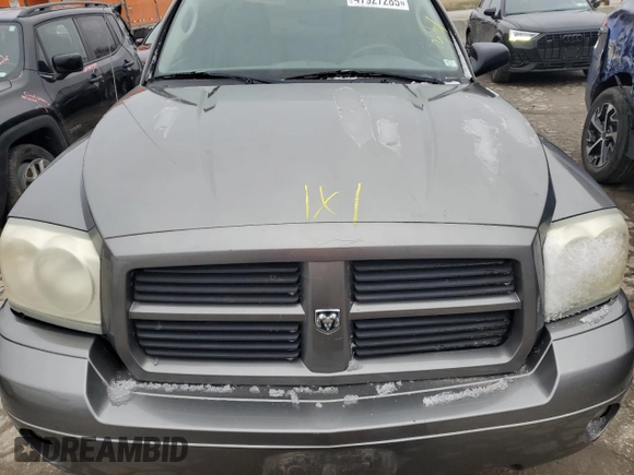 2006 Dodge Dakota SLT with VIN 1D7HE42K96S694927, listed as a Copart auction lot 47927285 with Not Provided miles and Salvage Title. Bid and sale history available at carsss.com. Image 11.