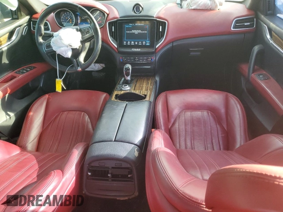 2017 Maserati Ghibli S Q4 z VIN ZAM57RTL4H1223560, wystawiony jako Copart lot #45456255 z przebiegiem 90 507 mil mil oraz Szkody całkowita. Historia ofert i sprzedaży dostępna na DreamBid. Obrazek 8.
