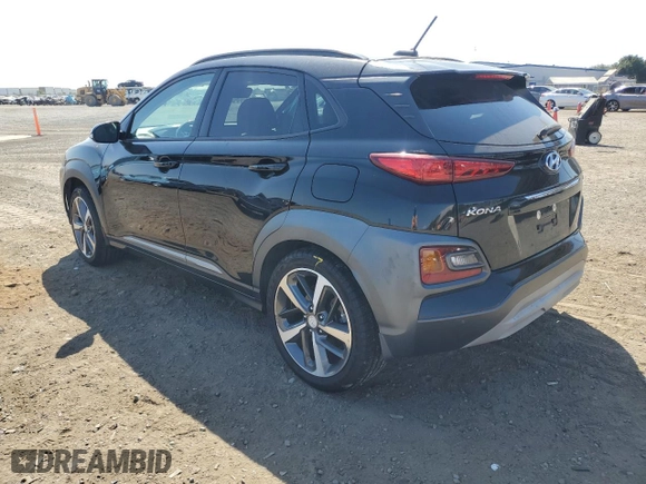 2018 Hyundai Kona Ultimate with VIN KM8K53A50JU172394, listed as a Copart auction lot 62982974 with 50,618 mi miles and Salvage Title. Bid and sale history available at carsss.com. Image 2.