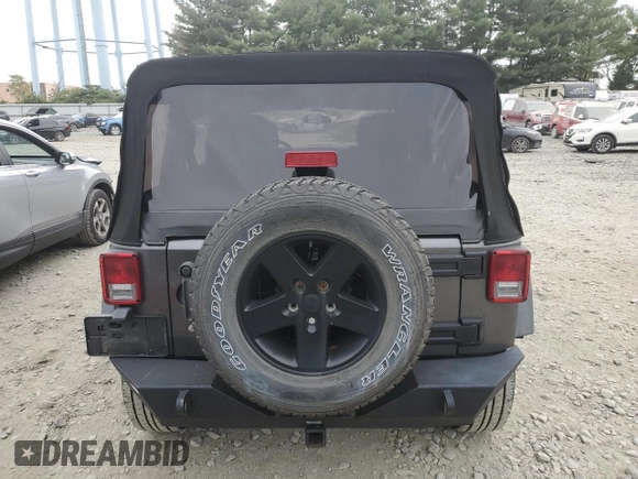 2018 Jeep Wrangler JK Unlimited Sport S with VIN 1C4BJWDG8JL827681, listed as a Copart auction lot 71954444 with 74,036 mi miles and Salvage Title. Bid and sale history available at carsss.com. Image 6.