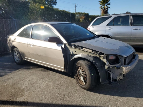 2002 Honda Civic LX with VIN 1HGEM22502L042573, listed as a Copart auction lot 44149435 with 145,622 mi miles and Salvage Title. Bid and sale history available at carsss.com. Image 4.