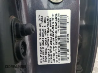 2014 Honda Civic EX-L with VIN 19XFB2F90EE079318, listed as a Copart auction lot 53682475 with 104,476 mi miles and Salvage Title. Bid and sale history available at DreamBid. Image 12.