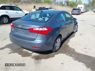 2016 Kia Forte LX with VIN KNAFX4A60G5593661, listed as a IAAI auction lot 42058287 with 183,040 mi miles. Bid and sale history available at carsss.com. Image 4.
