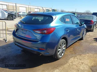 2018 Mazda 3 Touring with VIN 3MZBN1L36JM247119, listed as a IAAI auction lot 41724711 with 45,343 mi miles. Bid and sale history available at carsss.com. Image 4.