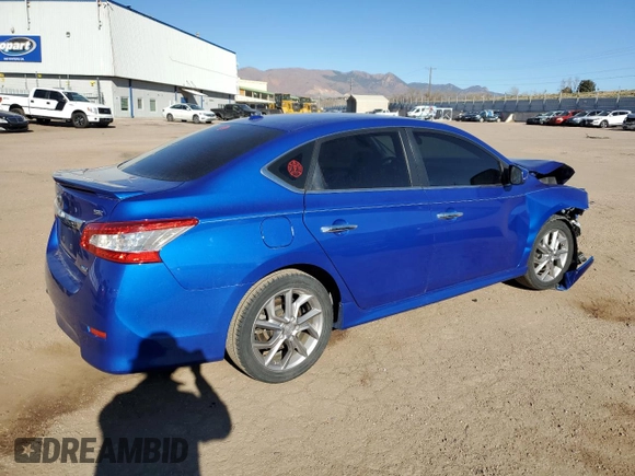 2013 Nissan Sentra SR with VIN 3N1AB7AP5DL610104, listed as a Copart auction lot 50370395 with 95,986 mi miles and Salvage Title. Bid and sale history available at DreamBid. Image 3.