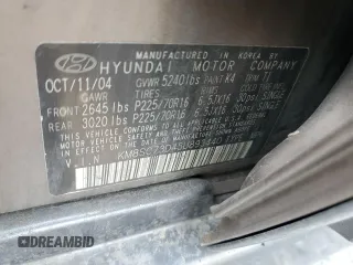 2005 Hyundai Santa Fe GLS with VIN KM8SC73D45U893440, listed as a Copart auction lot 54064965 with 195,826 mi miles and Clean Title. Bid and sale history available at carsss.com. Image 13.