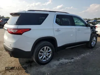 2020 Chevrolet Traverse LT Leather with VIN 1GNEVHKW0LJ143351, listed as a Copart auction lot 69691724 with 118,373 mi miles and Salvage Title. Bid and sale history available at carsss.com. Image 3.