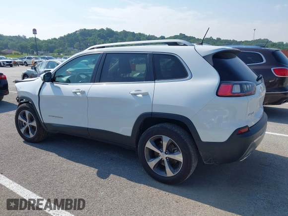 2019 Jeep Cherokee Limited with VIN 1C4PJMDNXKD393171, listed as a IAAI auction lot 42406608 with 57,574 mi miles and . Bid and sale history available at DreamBid. Image 14.