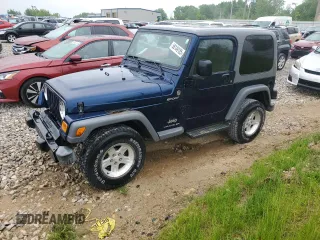 2005 Jeep Wrangler Sport z VIN 1J4FA49S55P315369, wystawiony jako Copart lot #58149185 z przebiegiem 91 418 mil mil oraz Czysty tytuł • Clean title. Historia ofert i sprzedaży dostępna na DreamBid. Obrazek 1.