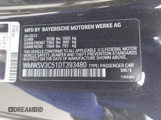 2013 MINI Hardtop S z VIN WMWSV3C51DT393480, wystawiony jako IAAI lot #41875837 z przebiegiem 117 157 mil mil oraz . Historia ofert i sprzedaży dostępna na DreamBid. Obrazek 9.