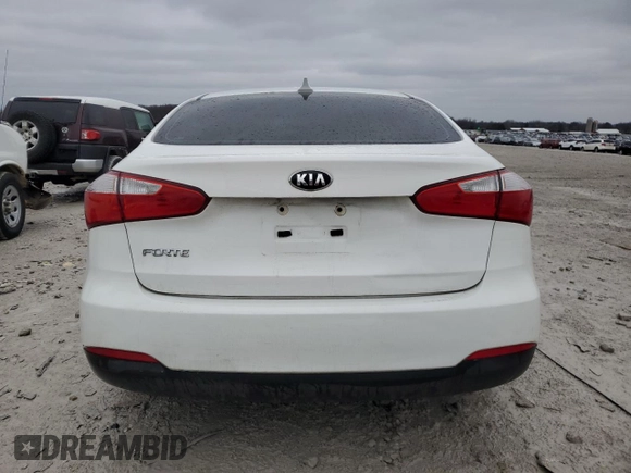 2016 Kia Forte LX with VIN KNAFK4A67G5595101, listed as a Copart auction lot 83314634 with 102,434 mi miles and Clean Title. Bid and sale history available at carsss.com. Image 6.
