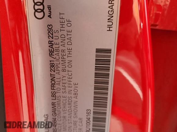 2018 Audi A3 Sedan Premium Plus with VIN WAUJ8GFFXJ1004163, listed as a Copart auction lot 42834264 with 58,556 mi miles. Bid and sale history available at carsss.com. Image 12.