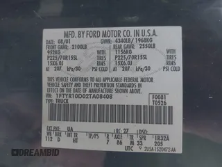 2002 Ford Ranger XL with VIN 1FTYR10D02TA08408, listed as a IAAI auction lot 41599063 with 248,040 mi miles and . Bid and sale history available at DreamBid. Image 9.