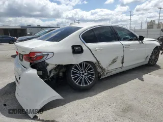 2020 BMW 5 Series 530e with VIN WBAJA9C07LCD08710, listed as a Copart auction lot 56542835 with Not provided miles and Salvage title. Bid and sale history available at DreamBid. Image 3.