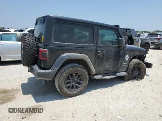 2020 Jeep Wrangler Sport with VIN 1C4GJXAGXLW237080, listed as a Copart auction lot 57769704 with 144,137 mi miles and Salvage title. Bid and sale history available at DreamBid. Image 3.