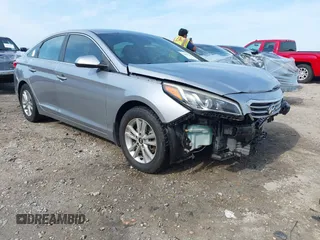2015 Hyundai Sonata 2.4L SE with VIN 5NPE24AF9FH148413, listed as a IAAI auction lot 42081203 with 173,425 mi miles. Bid and sale history available at carsss.com. Image 1.