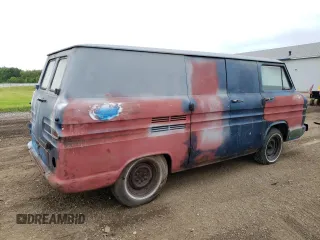 1962 Chevrolet Chevy Van z VIN 2R125S107554, wystawiony jako Copart lot #65285364 z przebiegiem 12 862 mil mil oraz Czysty tytuł • Clean title. Historia ofert i sprzedaży dostępna na DreamBid. Obrazek 3.