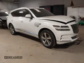 2021 Genesis GV80 with VIN KMUHBDSBXMU049480, listed as a IAAI auction lot 41348507 with 84,728 mi miles and . Bid and sale history available at DreamBid. Image 1.