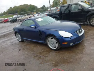 2002 Lexus SC with VIN JTHFN48Y920019368, listed as a IAAI auction lot 37737625 with 155,987 mi miles. Bid and sale history available at carsss.com. Image 1.
