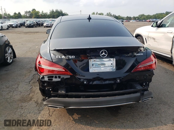 2017 Mercedes-Benz CLA with VIN WDDSJ4GB7HN404714, listed as a Copart auction lot 58991513 with 48,244 mi miles. Bid and sale history available at carsss.com. Image 6.