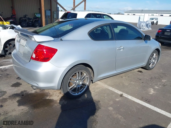 2007 Scion tC Spec with VIN JTKDE177170174822, listed as a IAAI auction lot 41736897 with 203,467 mi miles. Bid and sale history available at carsss.com. Image 4.