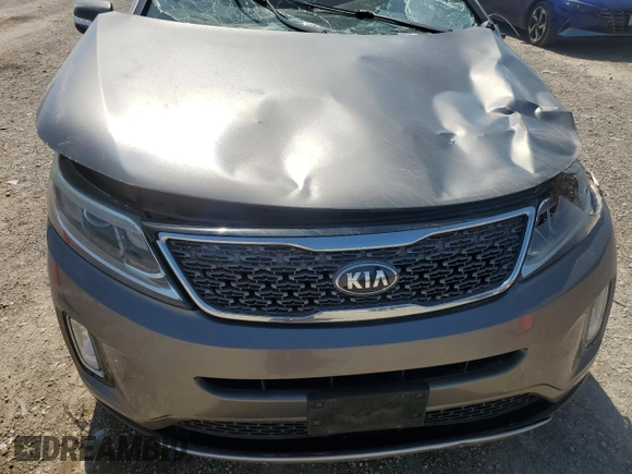 2015 Kia Sorento SX with VIN 5XYKW4A7XFG654002, listed as a Copart auction lot 56701775 with Not provided miles and Salvage title. Bid and sale history available at DreamBid. Image 12.