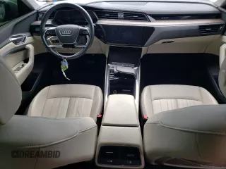 2021 Audi e-tron Premium with VIN WA1AAAGE7MB006939, listed as a Copart auction lot 45187924 with 49,600 mi miles and . Bid and sale history available at DreamBid. Image 8.