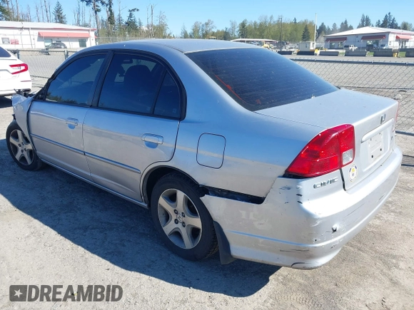 2004 Honda Civic EX with VIN 2HGES267X4H625718, listed as a IAAI auction lot 42075870 with 151,348 mi miles and . Bid and sale history available at DreamBid. Image 3.