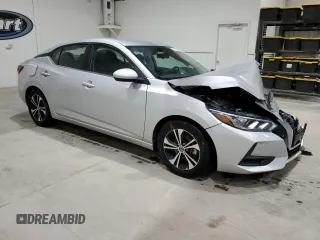 2022 Nissan Sentra SV with VIN 3N1AB8CV9NY290274, listed as a Copart auction lot 50655435 with 53,060 mi miles and Salvage Title. Bid and sale history available at DreamBid. Image 4.