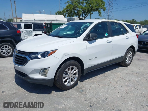 2020 Chevrolet Equinox LS with VIN 3GNAXHEV2LS693094, listed as a IAAI auction lot 42016112 with 1 mi miles. Bid and sale history available at carsss.com. Image 2.