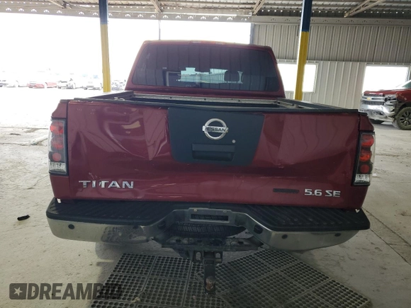 2009 Nissan Titan SE with VIN 1N6BA07D99N313592, listed as a Copart auction lot 41770525 with 140,252 mi miles and Salvage Title. Bid and sale history available at carsss.com. Image 6.